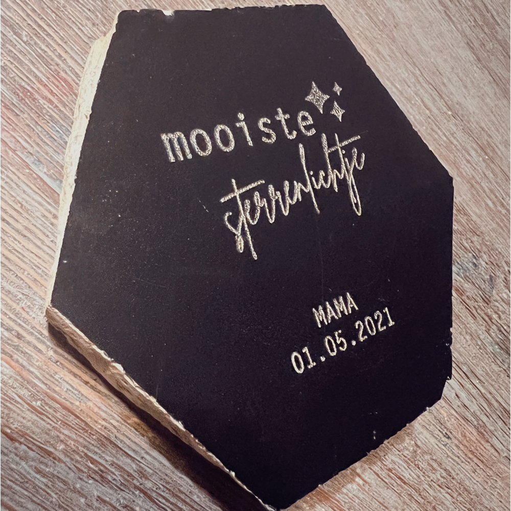 Tegeltje rouw | Mooiste sterrenlichtje